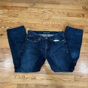Express Blue Straight Jeans Classic Fit